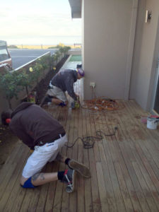 Timber deck stripping Adelaide